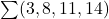 Rendered by QuickLaTeX.com \sum(3,8,11,14)