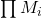 Rendered by QuickLaTeX.com \prod M_i