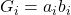 Rendered by QuickLaTeX.com G_i = a_i b_i