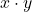 Rendered by QuickLaTeX.com x \cdot y