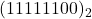 Rendered by QuickLaTeX.com (1111 1100)_{2}
