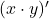 Rendered by QuickLaTeX.com (x \cdot y)^\prime