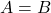 Rendered by QuickLaTeX.com A=B
