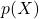 Rendered by QuickLaTeX.com p(X)