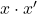 Rendered by QuickLaTeX.com x \cdot x^\prime
