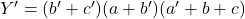 Rendered by QuickLaTeX.com Y^\prime = (b^\prime +c^\prime )(a+b^\prime )(a^\prime +b+c)