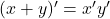 Rendered by QuickLaTeX.com (x + y)^{\prime} = x^{\prime} y^{\prime}