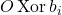 Rendered by QuickLaTeX.com O \operatorname{Xor} b_i