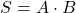 Rendered by QuickLaTeX.com S = A \cdot B