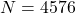 Rendered by QuickLaTeX.com N = 4576