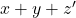 Rendered by QuickLaTeX.com x+ y+ z^\prime