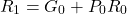 \[ R_1 = G_0 + P_0 R_0 \]