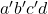 Rendered by QuickLaTeX.com a^{\prime} b^{\prime} c^{\prime} d
