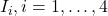 Rendered by QuickLaTeX.com I_i, i=1, \ldots, 4