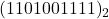 Rendered by QuickLaTeX.com (1101001111)_2