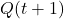 Rendered by QuickLaTeX.com Q(t+1)