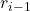 Rendered by QuickLaTeX.com r_{i-1}