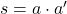 Rendered by QuickLaTeX.com s = a \cdot a^\prime