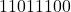 Rendered by QuickLaTeX.com 11011100