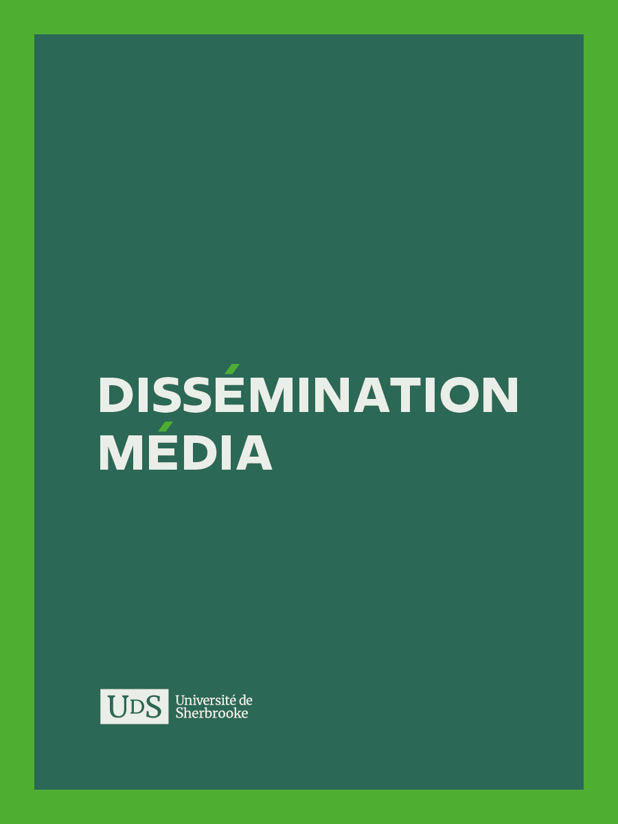 Page couverture de Dissémination média